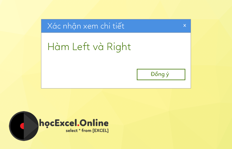 Ham Left Right Trong Excel