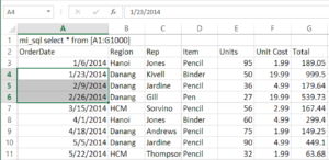 Chèn thêm nhiều dòng trống trong Excel