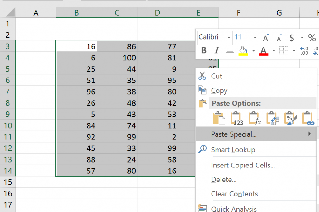Excel nâng cao paste special