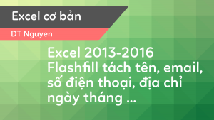 su dung flashfill trong excel