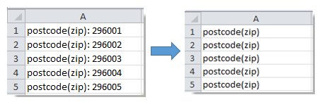 Cách để loại bỏ chữ đầu, cuối hoặc được chỉ định từ văn bản trong Excel