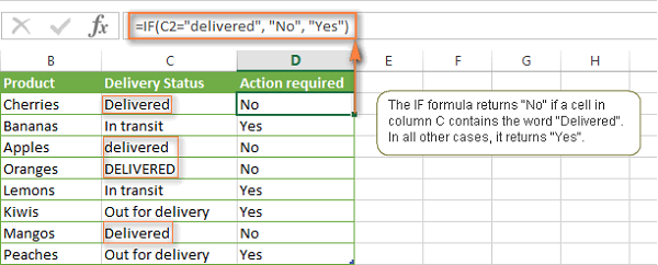 IF formula for text values with partial match