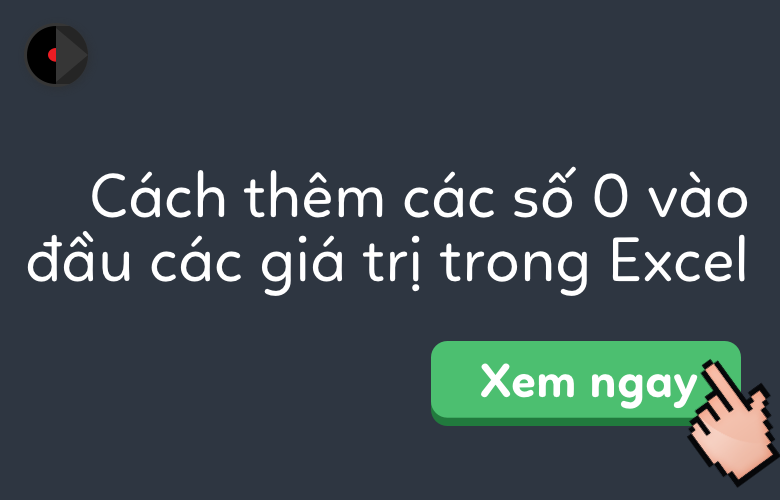 Có thể thêm số 0 vào trước số âm trong Excel được không?
