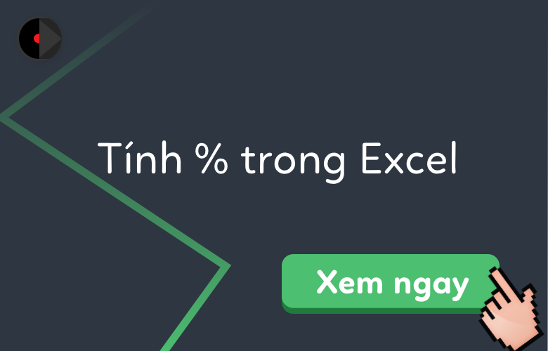 Hướng dẫn cách tính phần trăm theo hàng trong Excel?
