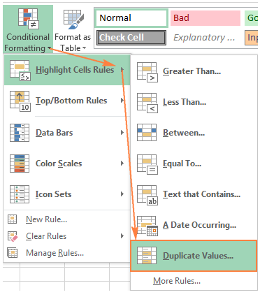 Cách làm nổi bật các ô và các hàng trùng lặp trong Excel Cực Dễ