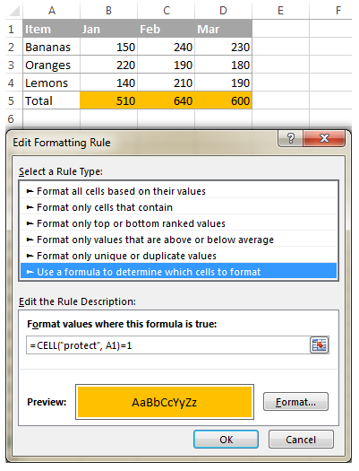 Cách khóa và mở các ô trong Excel đơn giản trong một nốt nhạc
