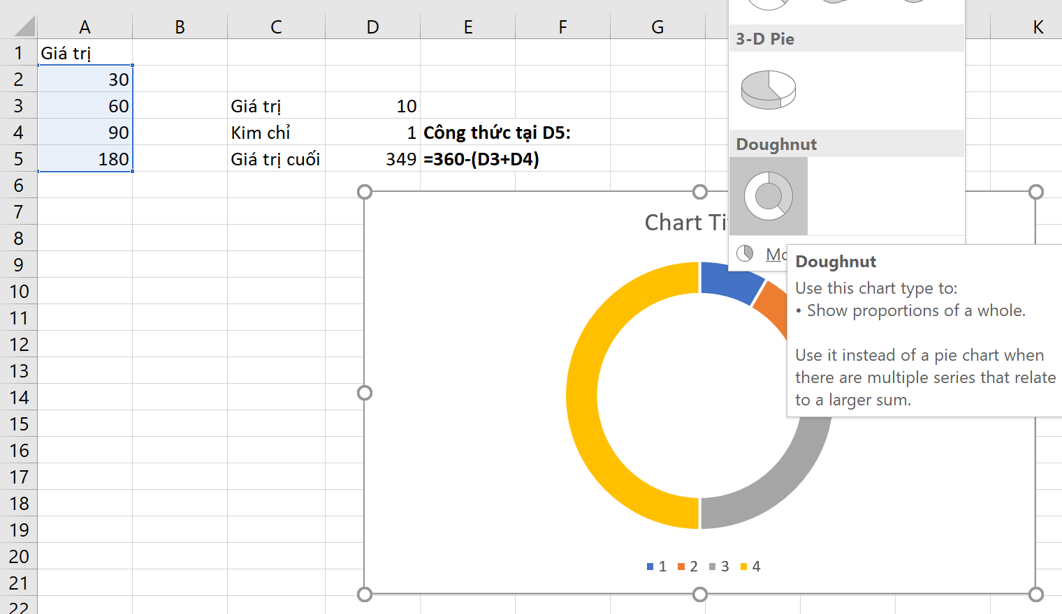 Cách vẽ biểu đồ đo lường gauge chart dùng trong Excel Dashboard  Excel  nâng cao