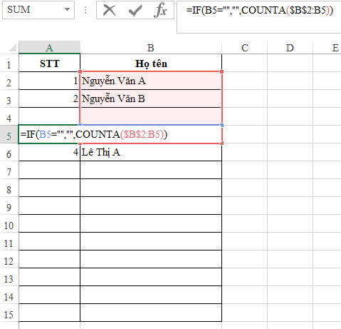 Tự động đánh số thứ tự cột trong Excel - Học Excel Miễn Phí Online 19