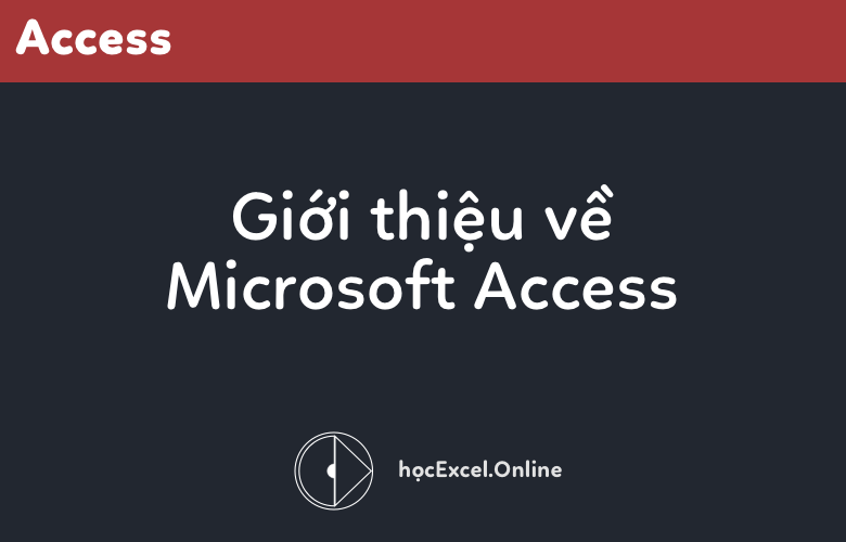 Giới thiệu hướng dẫn Microsoft Access, cơ sở dữ liệu Access