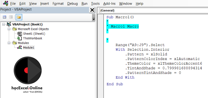 Tự Động Tô Màu Dòng Của Ô Được Chọn Trong Bảng Bằng Vba - Học Excel Online  Miễn Phí