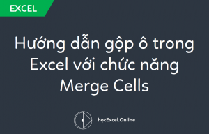 Hướng dẫn gộp ô trong Excel với chức năng Merge Cells