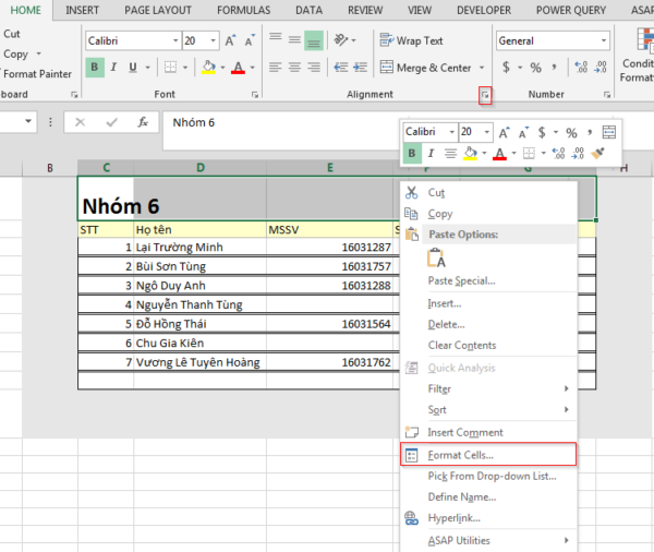 Merge Trong Excel Là Gì 7281