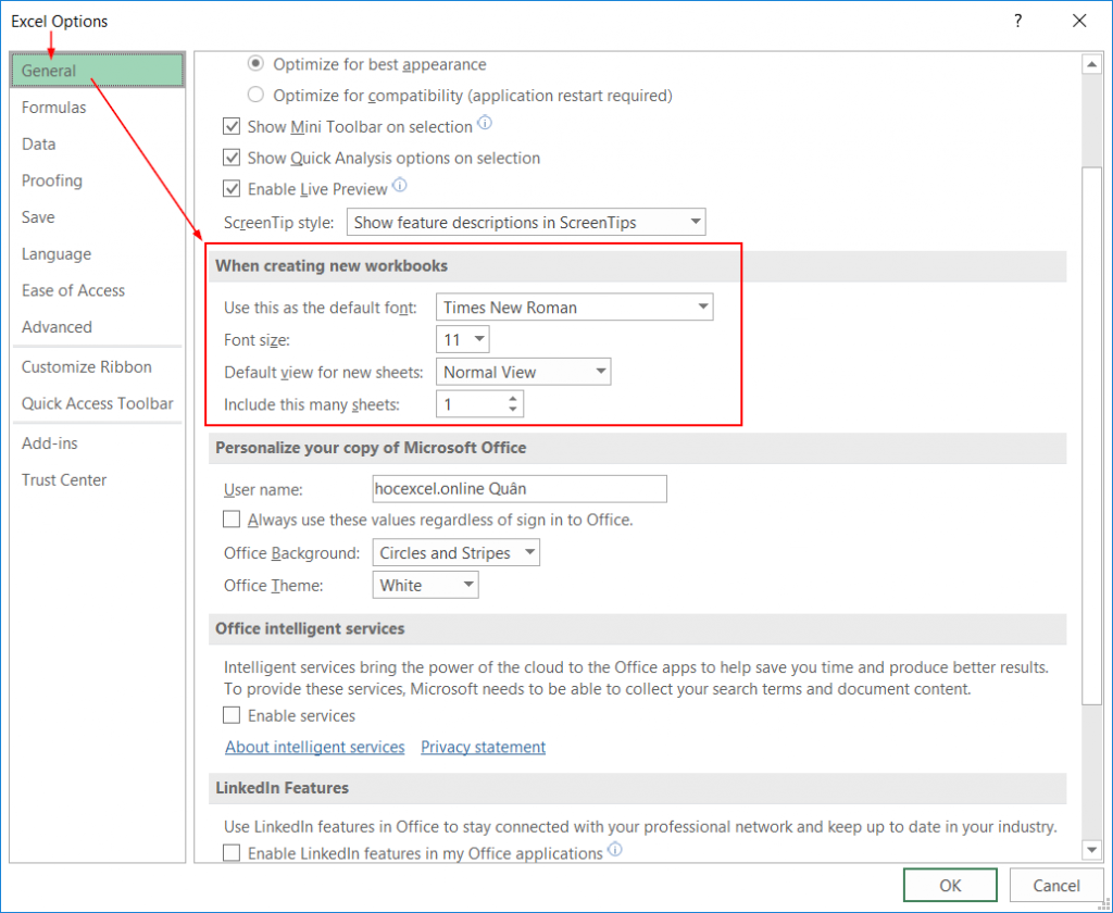 Thay đổi font chữ mặc định trong Excel giúp cho bảng tính của bạn trở nên đẹp mắt và chuyên nghiệp hơn. Bạn có thể tùy ý lựa chọn kiểu và kích thước phông chữ mà bạn thích. Đừng quên xem hình ảnh liên quan để khám phá thêm.