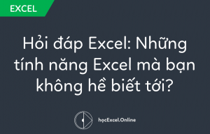 tính năng Excel