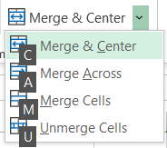 Tất tần tật các phím tắt gộp ô trong Excel mà bạn nên biết