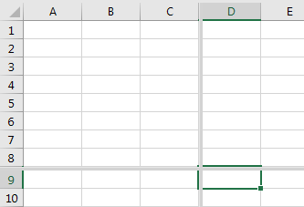 Cách cố định dòng và cột nâng cao trong Excel - Học Excel Online