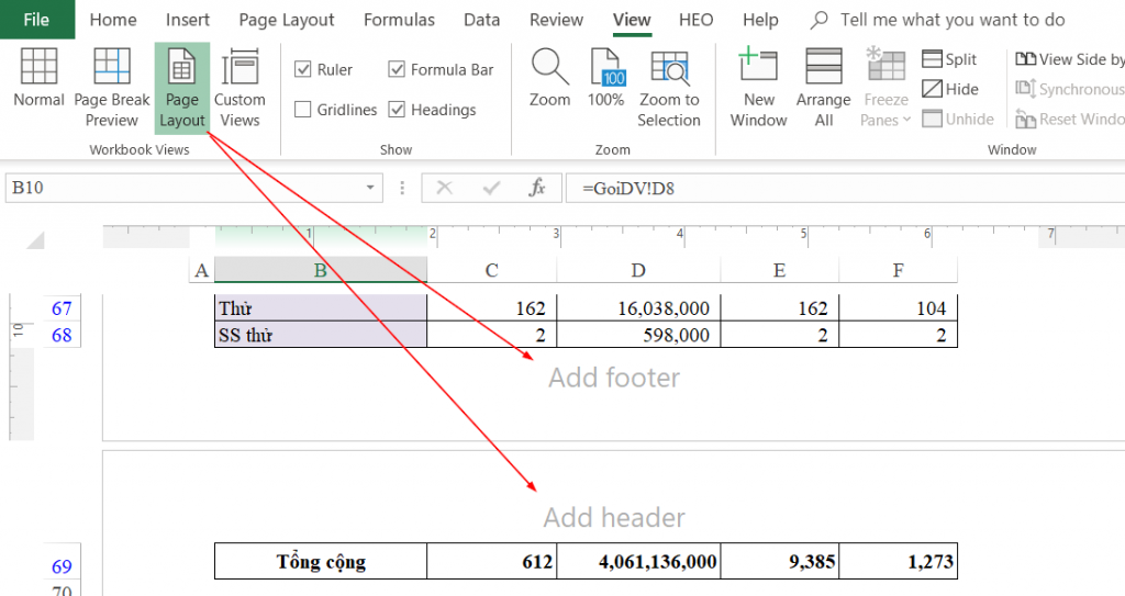 Hướng dẫn 3 cách đánh số trang trong Excel Đơn Giản, Dễ Làm 9