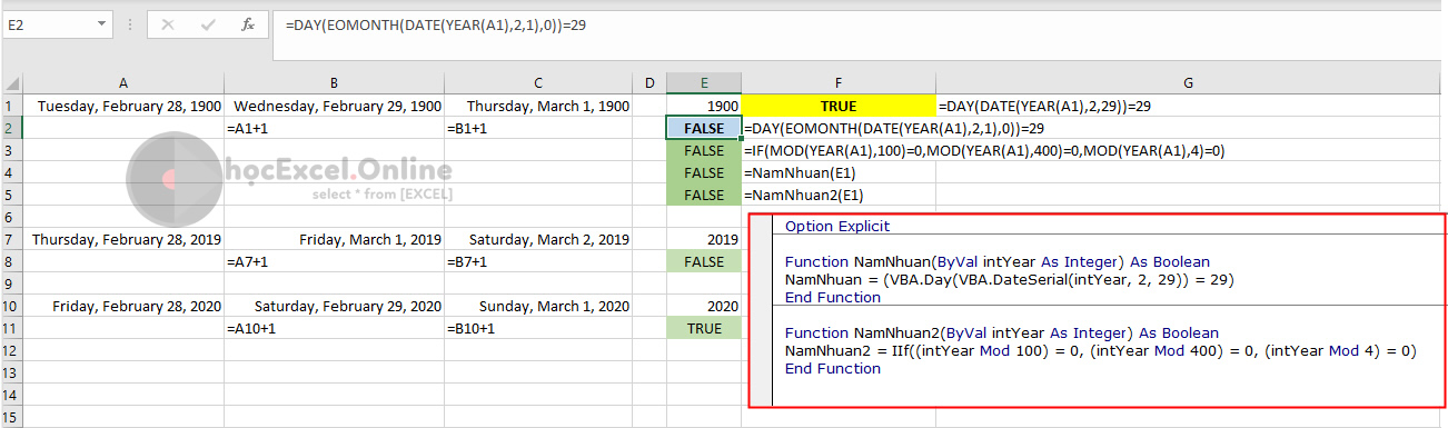 Cách Tính Năm Nhuận Trong Excel: Hướng Dẫn Chi Tiết và Mẹo Thực Hiện Dễ Dàng