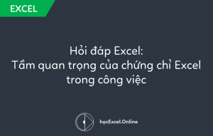 chứng chỉ Excel
