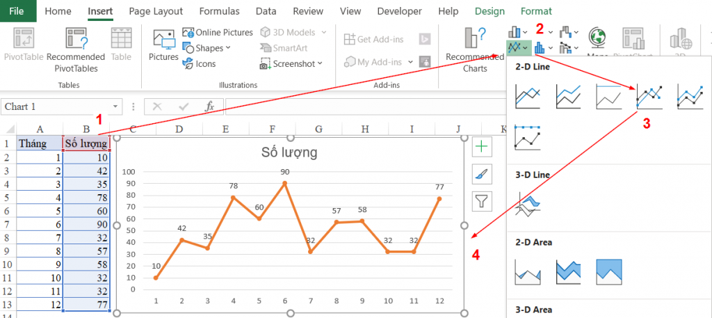 Bí quyết cách vẽ biểu đồ đường thẳng trong excel đạt hiệu quả cao nhất