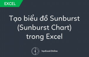Tạo biểu đồ sunburst chart