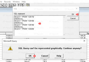 Sửa SQL trong Microsoft Query