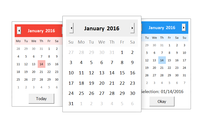 excel vba calendar form - date picker vba