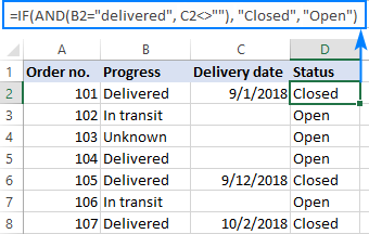 Công thức IF AND trong Excel 2