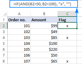 Công thức IF AND trong Excel 3