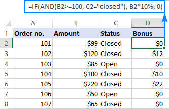 Công thức IF AND trong Excel 7