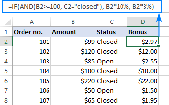 Công thức IF AND trong Excel 8