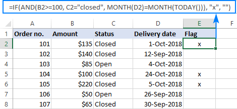 Công thức IF AND trong Excel 9