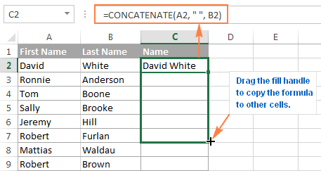 9-CONCATENATE trong Excel: Kết hợp chuỗi