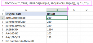 Cách lọc bỏ chữ khỏi ô dữ liệu trong Excel