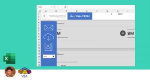 Cách tạo menu chuyển động trong Excel