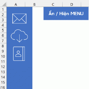 Cách tạo menu chuyển động đẹp trong Excel
