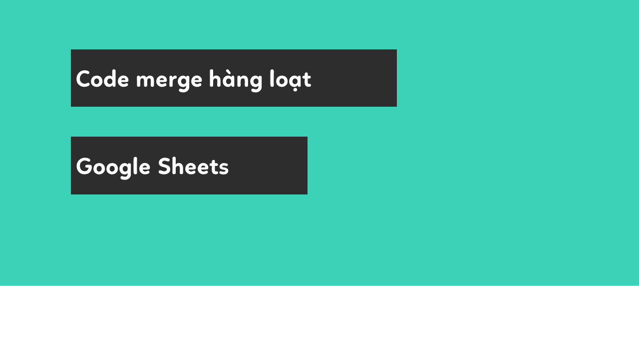 Làm cách nào để trộn (merge) các sheet trong Excel?