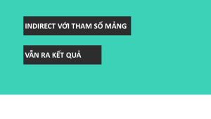 indirect với mảng