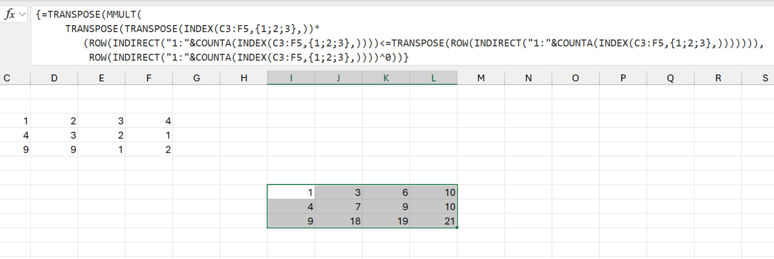 Sự khác biệt khi xử lý nested array của công thức mảng cũ và mới trong ...