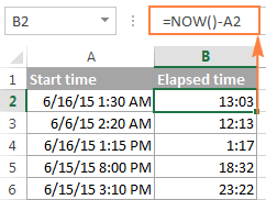 8 - cách tính thời gian nhập Excel