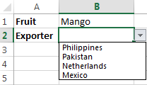  The dynamic cascading drop-down menu in Excel without any blank lines
