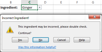 An alert is shown when a user tries to enter some data in the combo box other than is in the drop-down list.