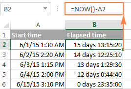 9 - cách tính thời gian nhập Excel