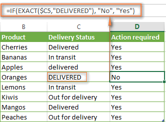 An example of the IF formula with the DATEVALUE function