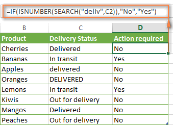 IF formula for text values with partial match