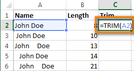 2 cách để loại bỏ dấu cách, khoảng trắng giữa các từ, các số trong ô tính Excel
