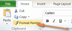 Copy conditional formatting in Excel.