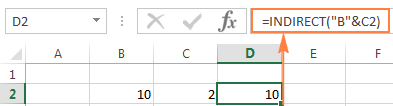 Cách sử dụng hàm INDIRECT trong Excel, công thức và ví dụ minh hoạ