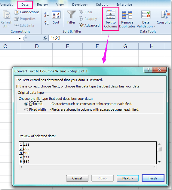 4 - cách loại bỏ dấu nháy trong Excel